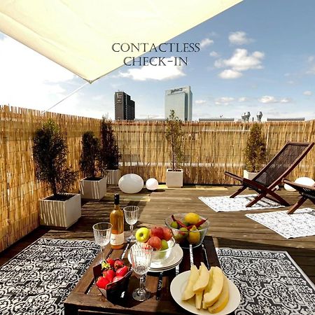 City Center Flat W Roof Top Terrace & Free Parking Oslo Buitenkant foto
