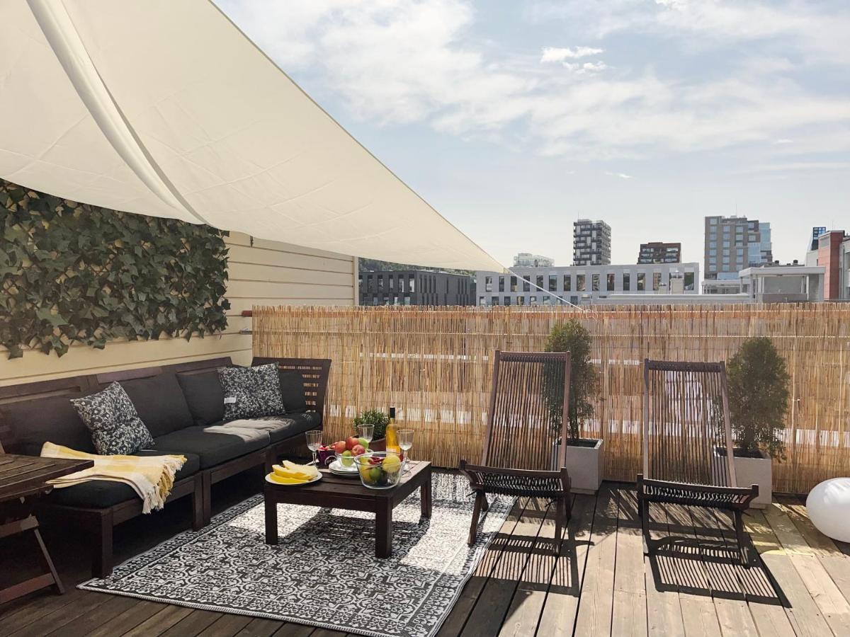City Center Flat W Roof Top Terrace & Free Parking Oslo Buitenkant foto
