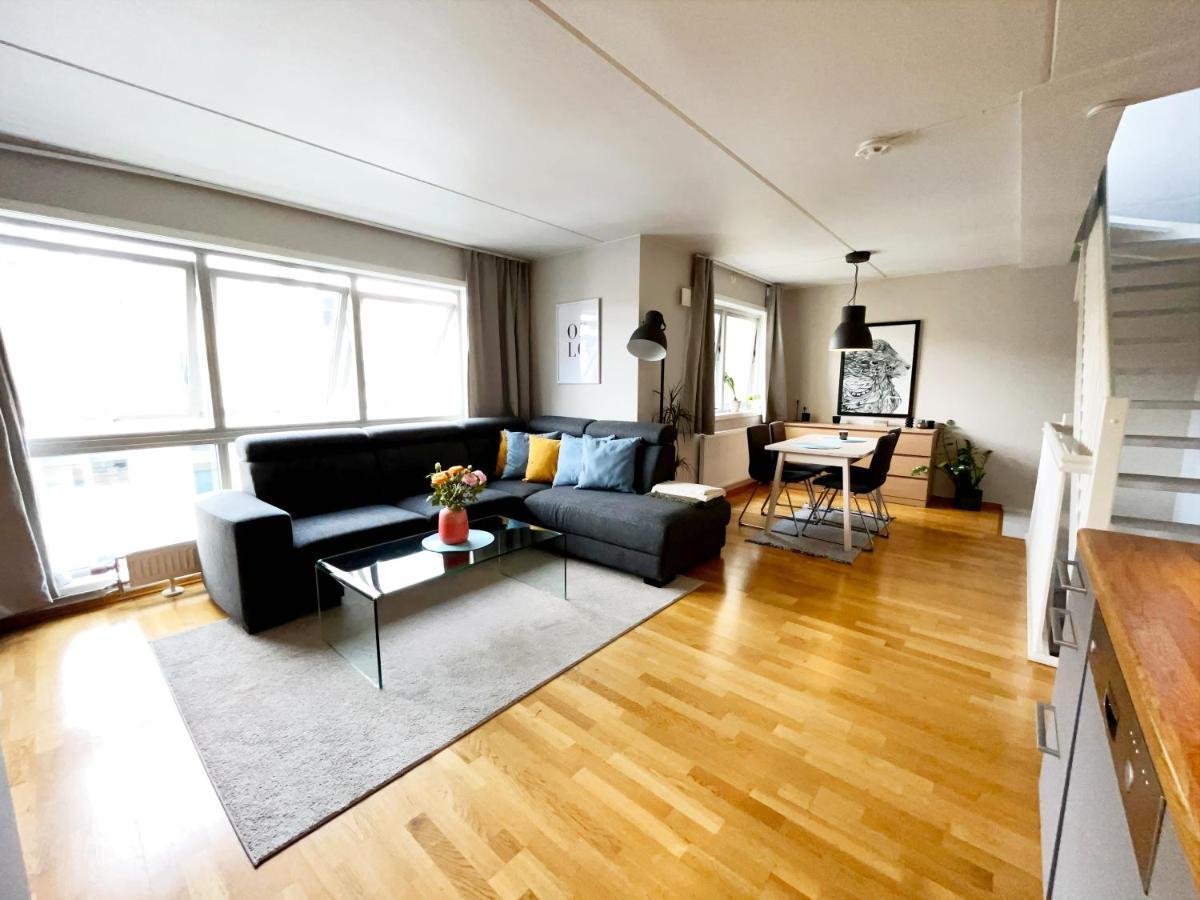 City Center Flat W Roof Top Terrace & Free Parking Oslo Buitenkant foto